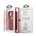 Etui Ferrari On Track Perforated na iPhone 12 mini - czerwone