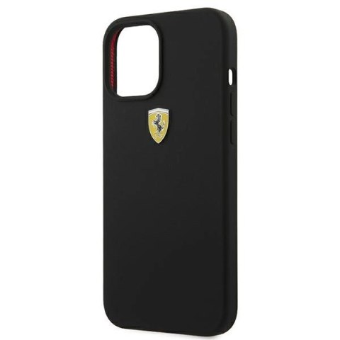 Etui Ferrari On Track Silicone na iPhone 12 Pro Max - czarne