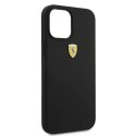 Etui Ferrari On Track Silicone na iPhone 12 Pro Max - czarne