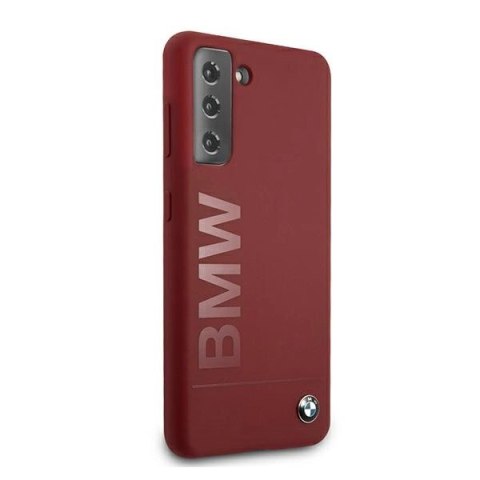 Etui BMW Silicone Signature Logo na Samsung Galaxy S21+ - czerwone