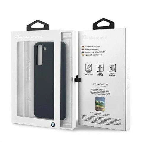 Etui BMW Silicone Signature na Samsung Galaxy S21+ - granatowe