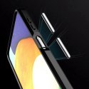 Carbon Case elastyczne etui pokrowiec Samsung Galaxy A22 4G czarny