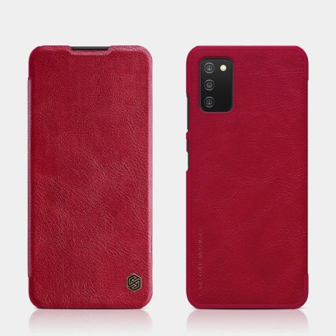 Nillkin Qin skórzana kabura etui Samsung Galaxy A03s czarny
