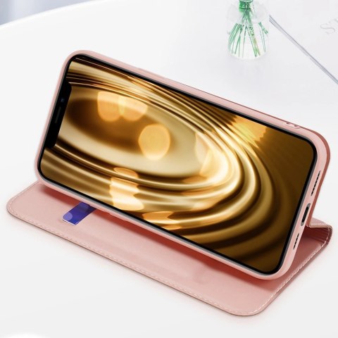 Dux Ducis Skin Pro kabura etui pokrowiec z klapką iPhone 13 Pro Max złoty