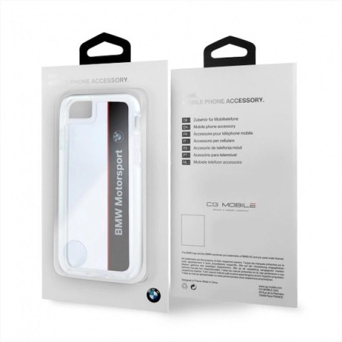 Etui BMW Motorcase na iPhone 7 / 8 / SE 2020 / SE 2022 - przezroczysto-czarne