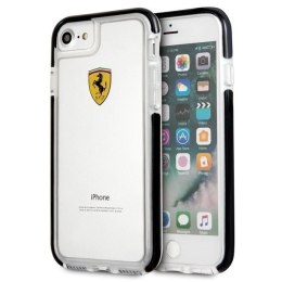 Etui Ferrari Shockproof na iPhone 7 / 8 / SE 2020 / SE 2022 - przezroczysto-czarne