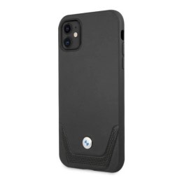 Etui BMW Leather Perforate na iPhone 11 / Xr - czarne
