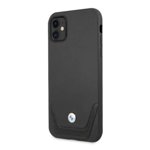 Etui BMW Leather Perforate na iPhone 11 / Xr - czarne