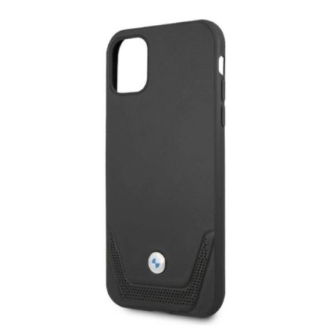 Etui BMW Leather Perforate na iPhone 11 / Xr - czarne