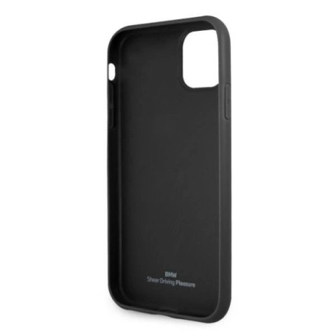 Etui BMW Leather Perforate na iPhone 11 / Xr - czarne