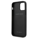 Etui Ferrari Off Track Leather Nylon Stripe na iPhone 12 Pro Max - czarne