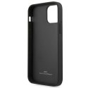 Etui BMW Leather Curve Perforate na iPhone 12 Pro Max - czarne