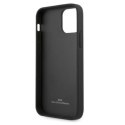 Etui BMW Leather Curve Perforate na iPhone 12 Pro Max - czerwone