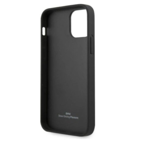 Etui BMW Leather Curve Perforate na iPhone 12 Pro Max - czerwone