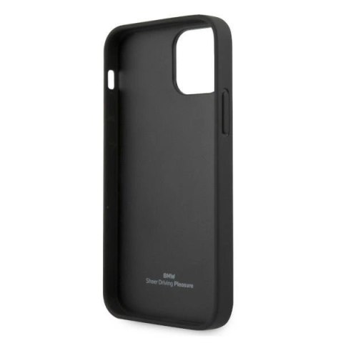 Etui BMW Leather Curve Perforate na iPhone 12 / iPhone 12 Pro - czerwone
