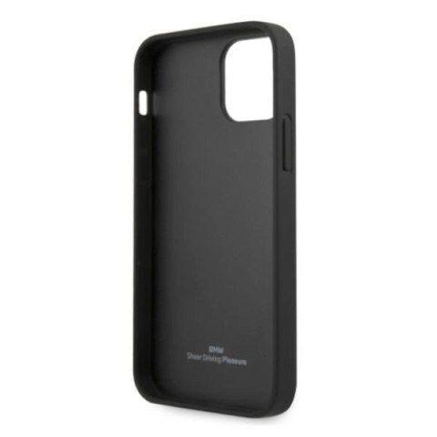Etui BMW Leather Deboss na iPhone 12 Pro Max - czarne