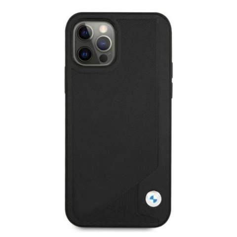 Etui BMW Leather Deboss na iPhone 12 / iPhone 12 Pro - czarne