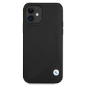 Etui BMW Leather Deboss na iPhone 12 mini - czarne