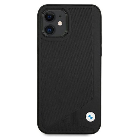 Etui BMW Leather Deboss na iPhone 12 mini - czarne
