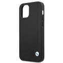 Etui BMW Leather Deboss na iPhone 12 mini - czarne