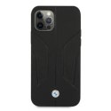 Etui BMW Leather Perforate Sides na iPhone 12 / iPhone 12 Pro - czarne