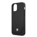Etui BMW Leather Perforate na iPhone 12 Pro Max - czarne