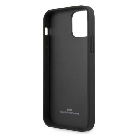 Etui BMW Leather Perforate na iPhone 12 Pro Max - czarne