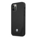 Etui BMW Leather Perforate na iPhone 12 / iPhone 12 Pro - czarne