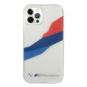 Etui BMW Motorsport Tricolor na iPhone 12 Pro Max - przezroczyste