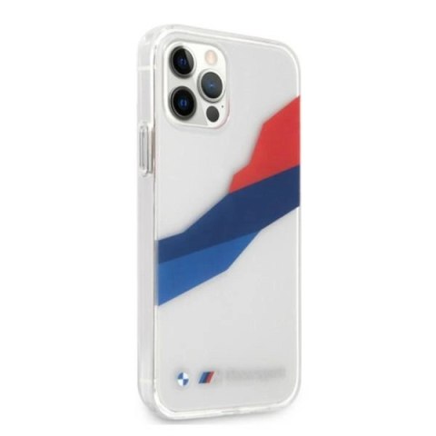 Etui BMW Motorsport Tricolor na iPhone 12 Pro Max - przezroczyste