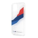 Etui BMW Motorsport Tricolor na iPhone 12 Pro Max - przezroczyste