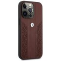 Etui BMW Leather Curve Perforate na iPhone 13 Pro / iPhone 13 - czerwone