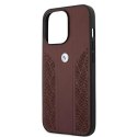 Etui BMW Leather Curve Perforate na iPhone 13 Pro / iPhone 13 - czerwone