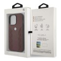 Etui BMW Leather Curve Perforate na iPhone 13 Pro / iPhone 13 - czerwone
