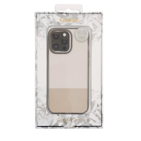 Kingxbar Plain Series etui pokrowiec do iPhone 13 silikonowa obudowa szary