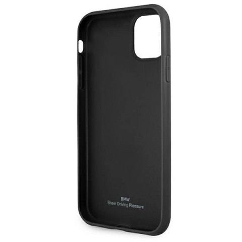 Etui BMW Leather Curve Perforate na iPhone 11 / Xr - czerwone