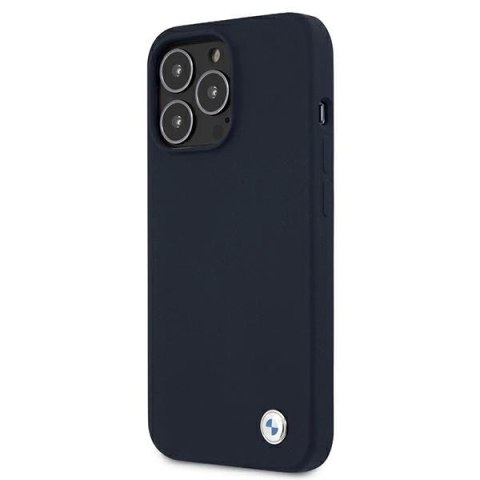Etui BMW Silicone Signature na iPhone 13 Pro Max 6,7" - granatowe