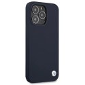 Etui BMW Silicone Signature na iPhone 13 Pro Max 6,7" - granatowe