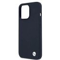 Etui BMW Silicone Signature na iPhone 13 Pro Max 6,7" - granatowe