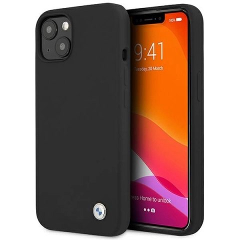 Etui BMW Silicone Signature na iPhone 13 mini - czarne