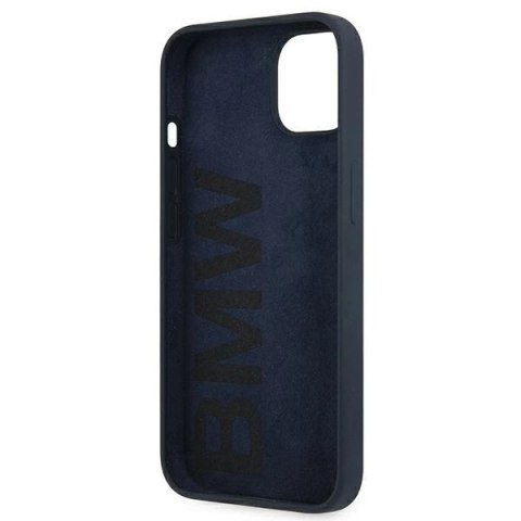 Etui BMW Silicone Signature na iPhone 13 mini - granatowe