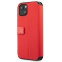 Etui Ferrari On Track Carbon Stripe na iPhone 13 mini - czerwone