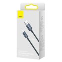 Baseus Crystal Shine Series kabel przewód USB do szybkiego ładowania i transferu danych USB Typ A - USB Typ C 100W 1,2m czarny (