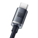 Baseus Crystal Shine Series kabel przewód USB do szybkiego ładowania i transferu danych USB Typ A - USB Typ C 100W 1,2m czarny (