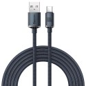 Baseus Crystal Shine Series kabel przewód USB do szybkiego ładowania i transferu danych USB Typ A - USB Typ C 100W 2m czarny (CA
