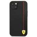 Etui Ferrari On Track Carbon Stripe na iPhone 13 mini - czarne