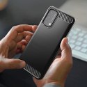 Carbon Case elastyczne etui pokrowiec OnePlus Nord N200 5G czarny