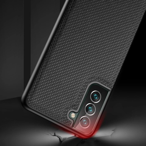 Dux Ducis Fino etui pokrowiec pokryty nylonowym materiałem Samsung Galaxy S22+ (S22 Plus) niebieski