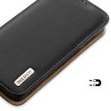 Dux Ducis Hivo skórzane etui z klapką pokrowiec ze skóry naturalnej portfel na karty i dokumenty Samsung Galaxy S22+ (S22 Plus) 