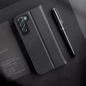 Dux Ducis Hivo skórzane etui z klapką pokrowiec ze skóry naturalnej portfel na karty i dokumenty Samsung Galaxy S22+ (S22 Plus) 